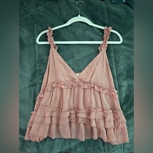 Illa Illa dusty pink flowy top